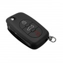 Silicone 3 Button Flip Remote Key Fob Case Cover For Audi A2 A3 A4 A6 A8