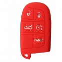 Silicone Car Key Case Cover Fob Shell 5 Button Remote for Jeep Chrysler Dodge Fiat