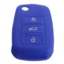 Silicone Remote Key Case Shell Flip FOB For VW Golf Mk6 Jetta Polo