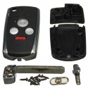 Uncut Flip Folding Remote Key Keyless Shell Case For Honda Accord 3 Button+Panic