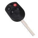 Uncut Keyless 4 Button Remote Key Case Shell Fob For C-Max Escape Focus Transit