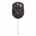 Uncut Keyless 4 Button Remote Key Case Shell Fob For C-Max Escape Focus Transit