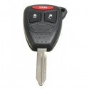 Uncut Keyless Entry Remote Head Key Cover 3 Button for Chrysler Dodge Jeep