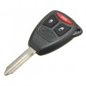 Uncut Keyless Entry Remote Head Key Cover 3 Button for Chrysler Dodge Jeep