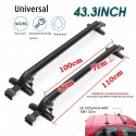 2pcs Universal Car Roof Cross Bar Anti-theft Lockable Bars Roof Racks with Keys For Cars Max Load 165Lb 110-115 cm