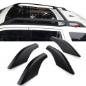 4PCS Roof Rack Rail End Cover Shell Replace Black For Land Rover Freelander 2
