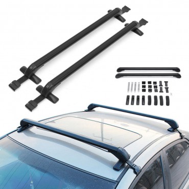 Aluminum Car Roof Rack Cross Bars Luggage Carrier Rubber Gasket For 4DR Car Sedans SUV