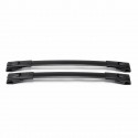 Aluminum Roof Top Adjustable Rack Cross Bar Black For Toyota RAV4 2013-2017