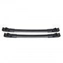 Aluminum Roof Top Adjustable Rack Cross Bar Black For Toyota RAV4 2013-2017