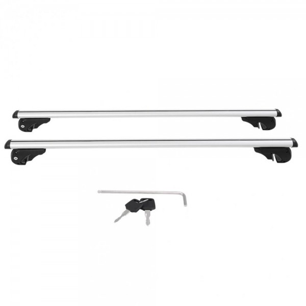 General Purpose Roof Rack Aluminum Alloy Car Roof Rack Cross Bar Lockable Rail Luggage Carrier Car Accessories