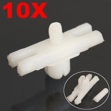 10psc Side Door Trim Moulding Strip Plastic Clips For Volkswagen GOLF MK1 Jetta Old Beetle