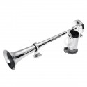 178db 12V Electric Gas Horn Super Loud Single Trumpet Metal Tube Train Horn 46*12*12cm