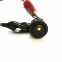 3 Pins Car Round ON/OFF Rocker Push Button Switch LED illuminated Car Dash Boat 12V