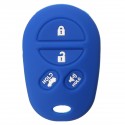 4 Buttons Silicone Car Cover Key Case Fit For Toyota Sienna Tacoma Tundra Remote Key