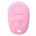 4 Buttons Silicone Car Cover Key Case Fit For Toyota Sienna Tacoma Tundra Remote Key