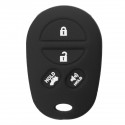 4 Buttons Silicone Car Cover Key Case Fit For Toyota Sienna Tacoma Tundra Remote Key