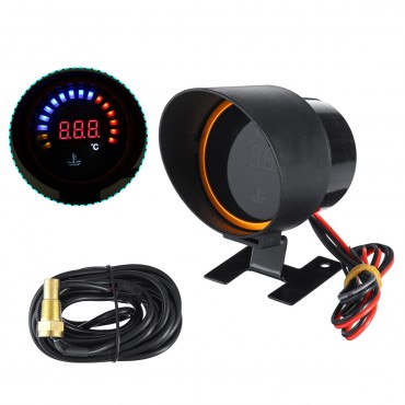 52mm Digital Car LED Electronic Water Temperature Gauge +Shading Plate