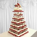 7 Tier Acrylic Cupcake Stand Holder Cake Cup Dessert Display Wedding Birthday Party