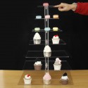 7 Tier Acrylic Cupcake Stand Holder Cake Cup Dessert Display Wedding Birthday Party