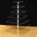 7 Tier Acrylic Cupcake Stand Holder Cake Cup Dessert Display Wedding Birthday Party