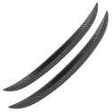 ABS Car Wheel Flares Round Arc Lip Carbon Fiber Look Car Mudguards