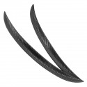 ABS Car Wheel Flares Round Arc Lip Carbon Fiber Look Car Mudguards