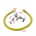 Car R12 R22 Can Tap Tapper Air Conditioner Exhaust Refrigerant Recharge Hose Kit