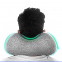 Ergonomic Dual Humps Design U Shaped Soft Memory Travel Portable Press Type Inflatable Neck Pillow From