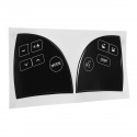 For 2007-2012 Lexu ES350 Matte Black Steering Wheel Button Repair Decals Sticker Repair Button Broken