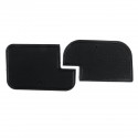 Gate Slot Mats Pad For Nissan Navara NP300 2015-2017 Non-slip BLACK Cup Holder