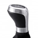 Leather Shifter Gear Shift Knob with Boot Cover 5 Speed Handle For BMW E87 120i 120d 135i
