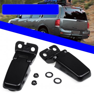 Left & Right Rear Tailgate Window Glass Hinge Set For Nissan Armada 2004-2015