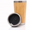 Stainless Steel Vacuum Flask Bamboo Shell Car Cup Double Insulation Hand Cup