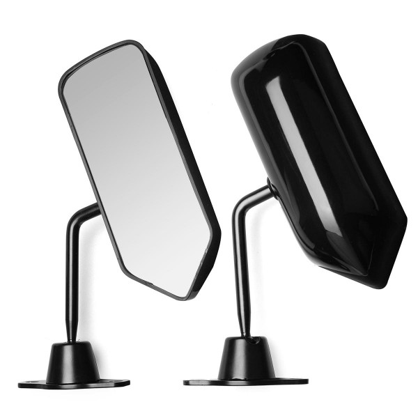 Universal Side Car Mirror Wing Mirror Glass Black (LH+RH) UK-2
