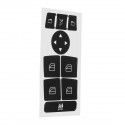 Window Switch Button Repair Sticker Decal For Mercedes W204 C-Class 07-14