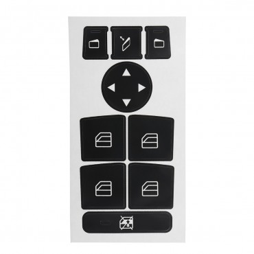 Window Switch Button Repair Sticker Decal For Mercedes W204 C-Class 07-14