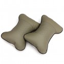 2PCS Breathe Car Auto Seat Head Neck Rest Cushion Head Rest Pillow Pad