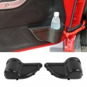 2PCS Door Pocket Storage Box With Isolation Net Black For Jeep Wrangler JK 2011-2017