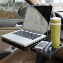 Foldable Car Steering Wheels Back Seat Tray Laptop/Notbook Food/drink Holder Stand