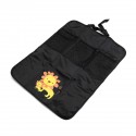 2PCS Oxford Car Interior Baby Anti-kick Pad Cover Protect Mat Seat Back Storage Bag