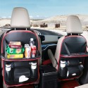 Car Leather Storage Back Seat Multi-Pocket Organizer Folding Holder Pocket Sack