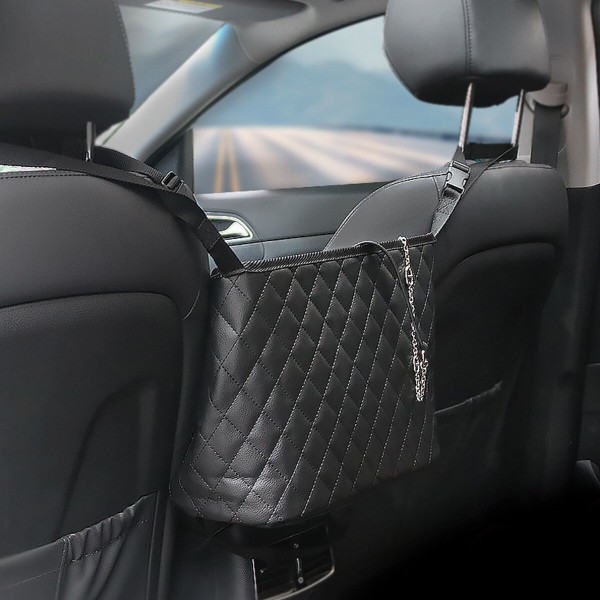 Car Storage Net Pocket Large Handbag Holder Seat Side Bag
