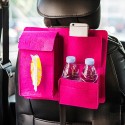 Felt Car Seat Back Storage Bag Multi Pocket Phone Cup Holder Organizer