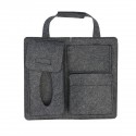 Felt Car Seat Back Storage Bag Multi Pocket Phone Cup Holder Organizer