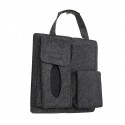 Felt Car Seat Back Storage Bag Multi Pocket Phone Cup Holder Organizer