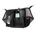 Leather Car Seat Back Storage Bag Organizer Holder Multi Pocket Travel Storage Hanging Net