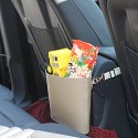 PU Leather Car Seat Back Storage Bag Garbage Rubish Trash Bin Multifunctional Storage Bucket