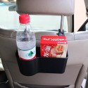 Soft PP Car Seat Back Storage Box Hanging Organizer Phone Drink Holder Blcak/ Beige