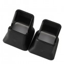 2 Pcs Child Car Safety Seat ISOFIX Interface Buckle Fixed Guide Groove 4x5x5cm Black