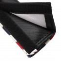 2PCS Union Jack Carbon Fiber Car Seat Belt Shoulder Pads For BMW Mini Coupe